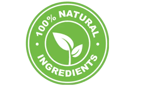 SodaBurn 100 percent natural ingredients seal