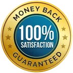 SodaBurn 100% satisfaction money-back guarantee badge