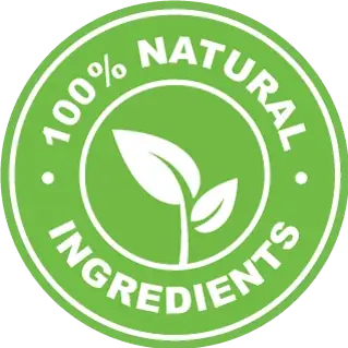 SodaBurn natural ingredients badge