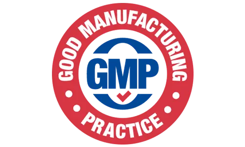 SodaBurn good manufacturing practice certified seal