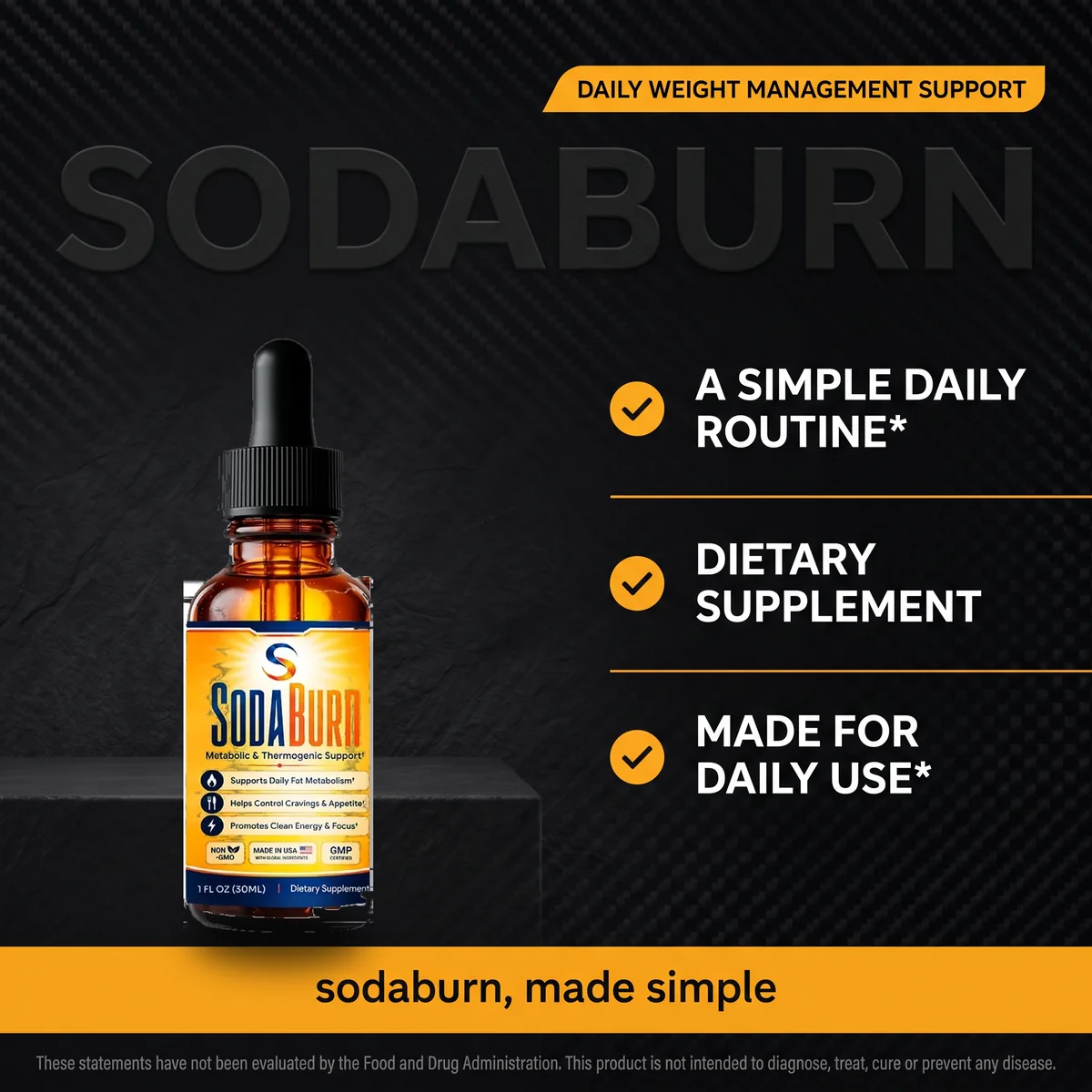 Why SodaBurn: a simple daily routine dietary supplement made for daily use