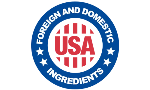 SodaBurn made in the USA with foreign and domestic ingredients seal