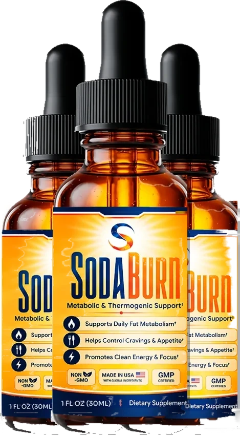 SodaBurn 3-bottle bundle of weight-loss support drops