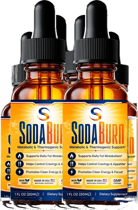 SodaBurn 6-bottle best-value bundle of weight-loss support drops
